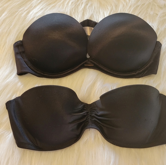 Victoria Secret Black Strapless Bras -Set of 2 - Picture 4 of 10